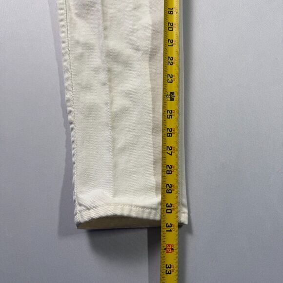 vintage White Tab 900 Series Levi's High Waist Tapered Leg Off White/Cream Sz 11 - Picture 12 of 16